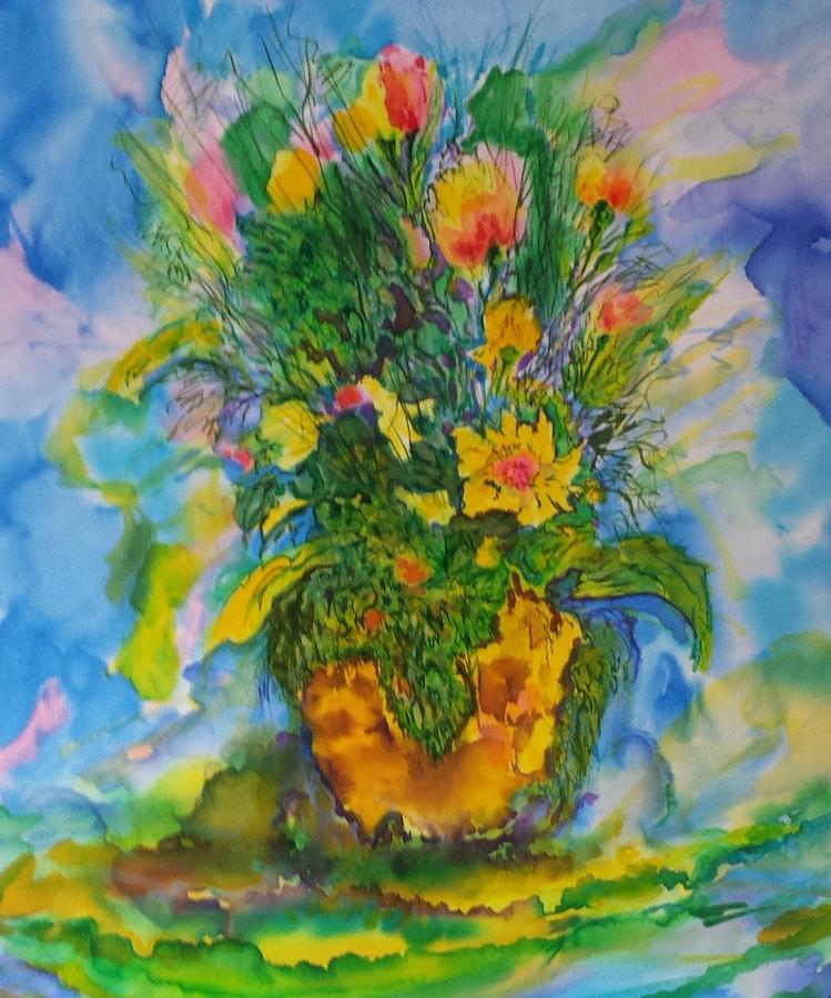 Golden Treasures Painting by Susan Moody