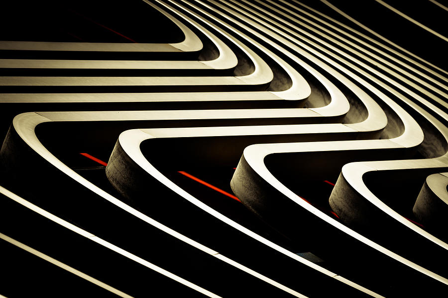 Golden Waves On Bloody Stripes #2 Photograph by Franck Belloeil