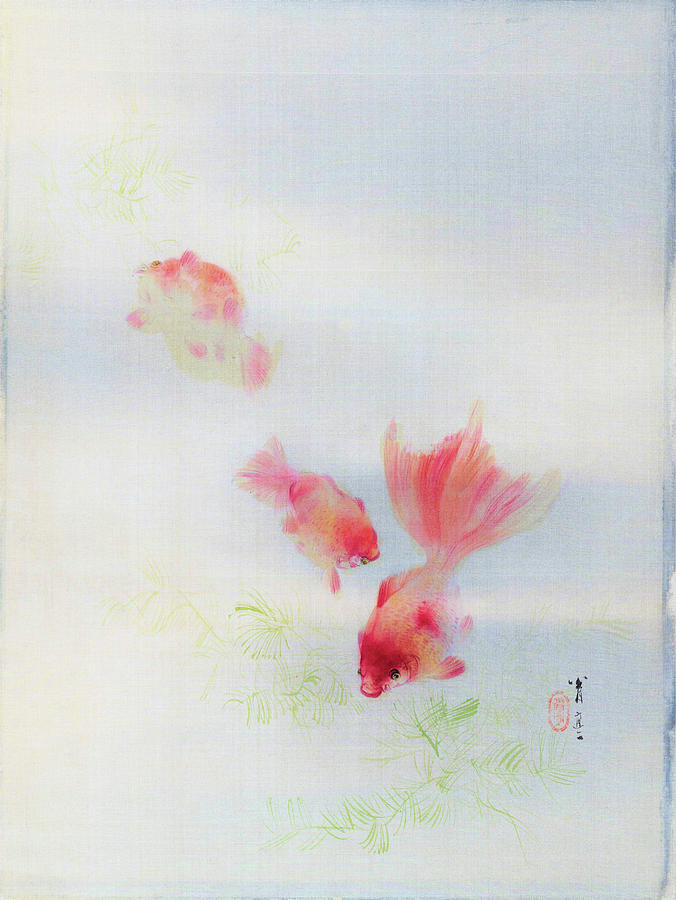 Goldfish - Digital Remastered Edition Painting by Watanabe Seitei