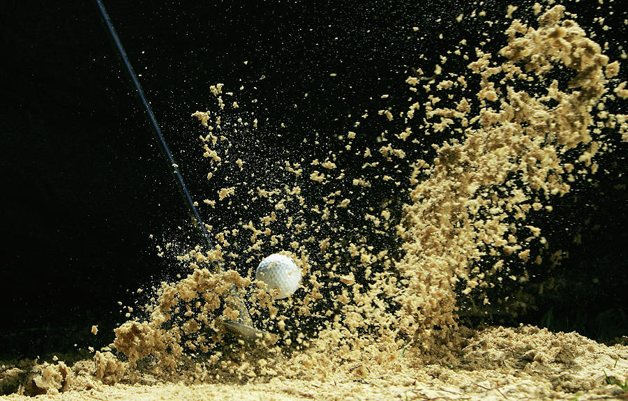 Golf Ball Being Hit Photograph by Kolbz