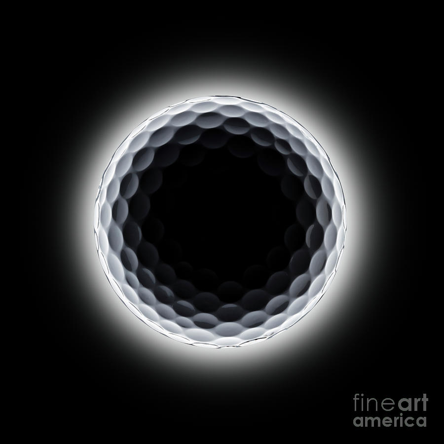 Golf ball event horizon in deep space Photograph by Phill Thornton