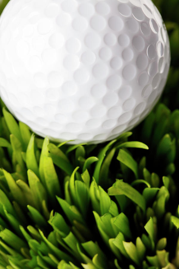 Golf Ball In Grass Close-up Photograph by Jill Fromer