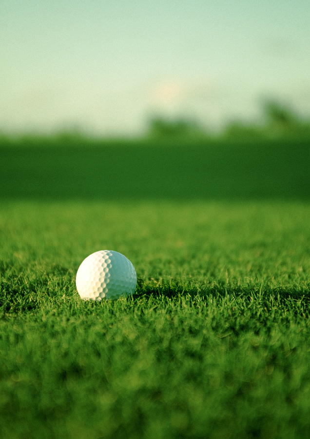 Golf Ball On Fairway Photograph by Ken Reid