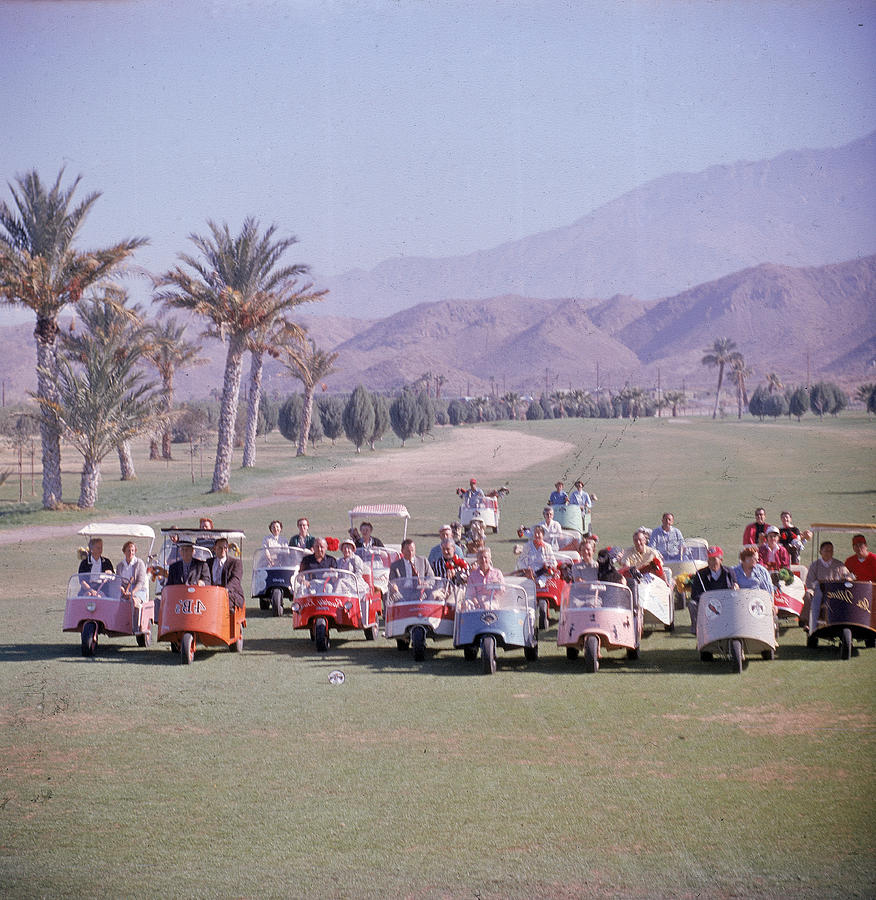 Golf Carts On Thunderbird Golf Club Photograph by Loomis Dean Golf Carts On Thunderbird Golf Club Photograph by Loomis Dean