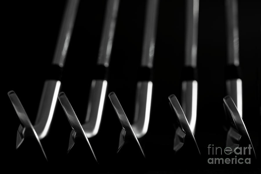 Golf Clubs Blades Set Photograph by Mats Silvan