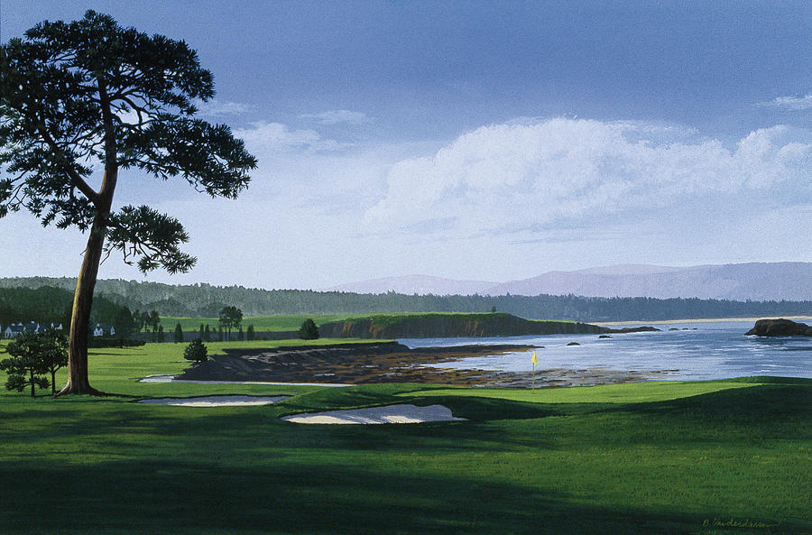Golf Painting - Golf Course 1 by William Vanderdasson