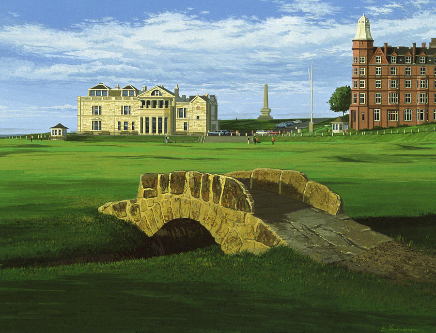 Golf Painting - Golf Course 10 by William Vanderdasson