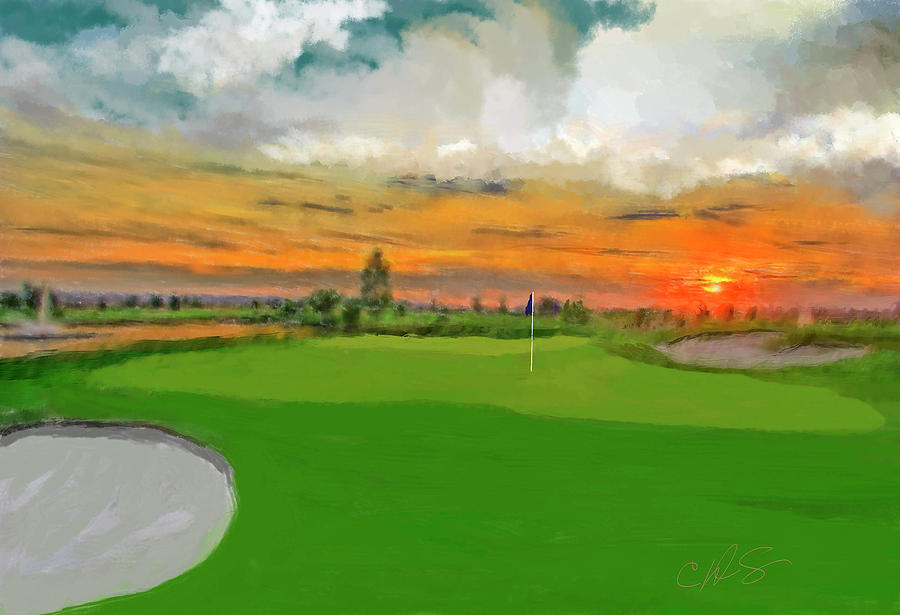 Golf Course Beauty Digital Art by Dale Stillman