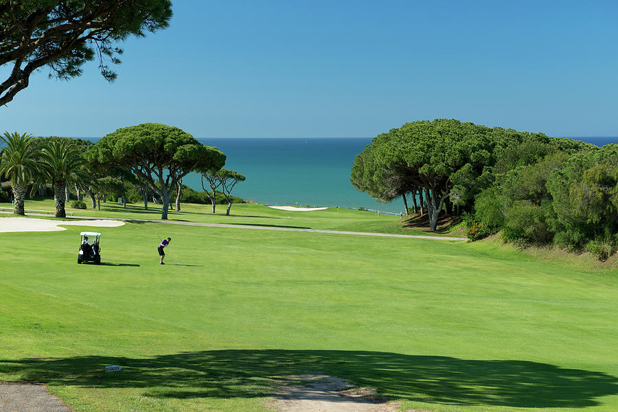 Golf Course, Faro, Portugal Digital Art by Michael Howard