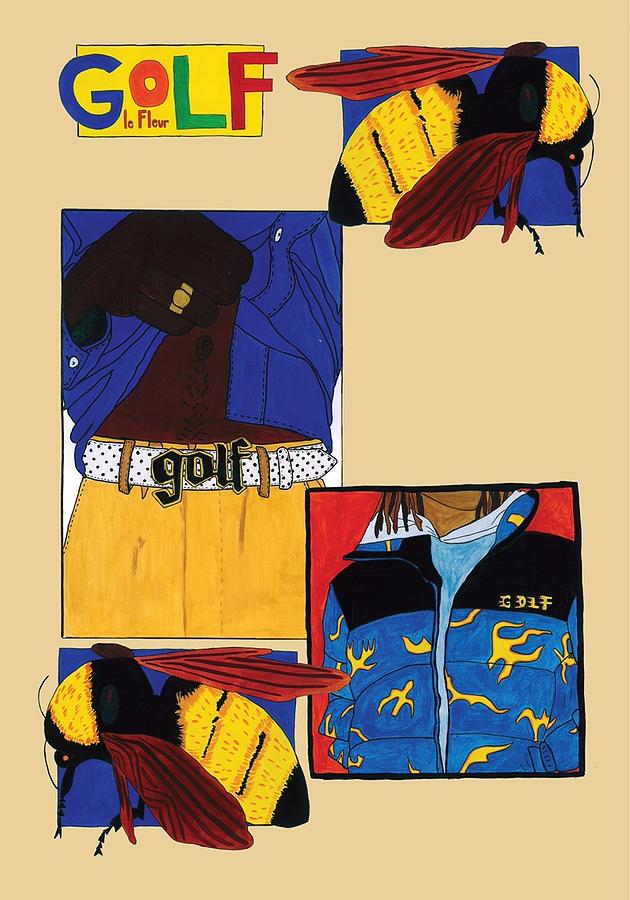 Golf Collage Drawing By Nikolina Milinkovic