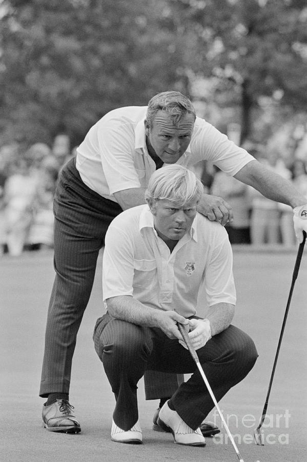 Golf Professionals Nicklaus And Palmer Photograph by Bettmann