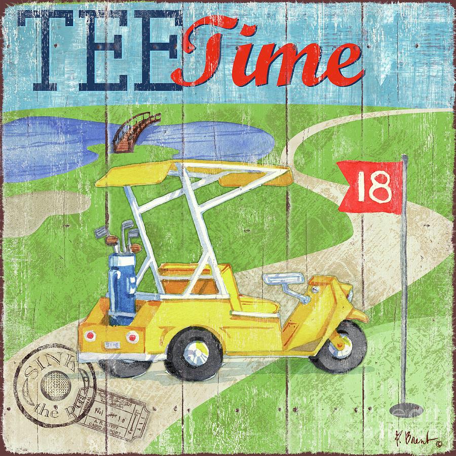 Golf Painting - Golf Time III by Paul Brent