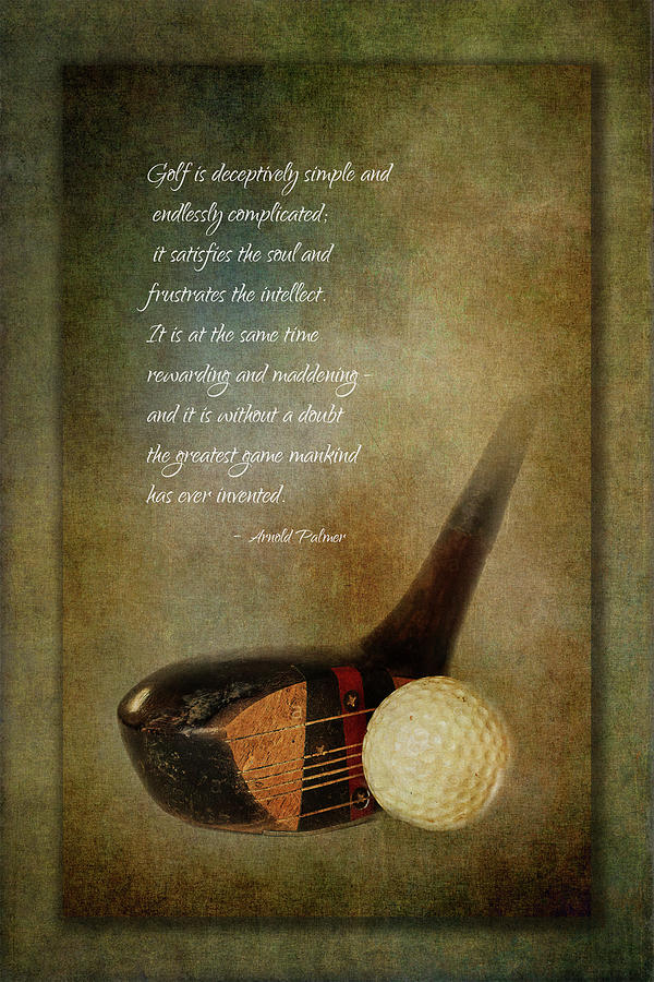 Golf Wisdom Digital Art by Terry Davis