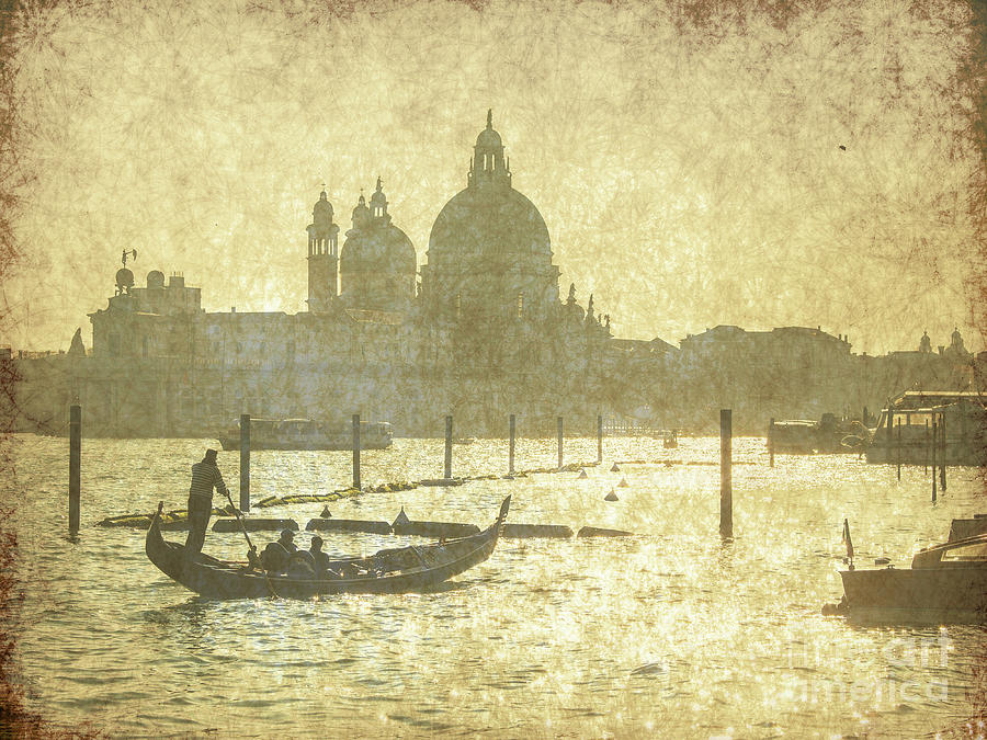 Gondola tour on the Lagoon in Venice Digital Art by Patricia Hofmeester