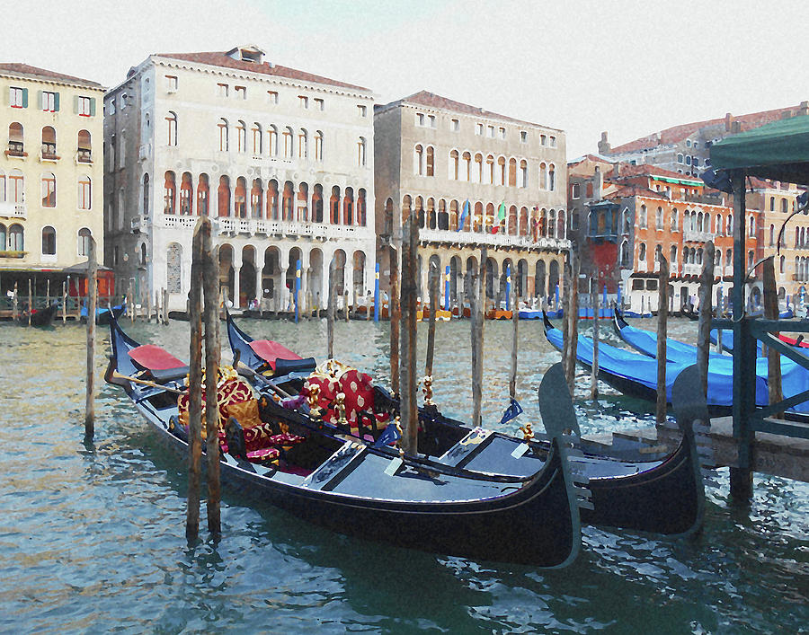 Gondolas Of Venice Italy  Photograph by Irina Sztukowski