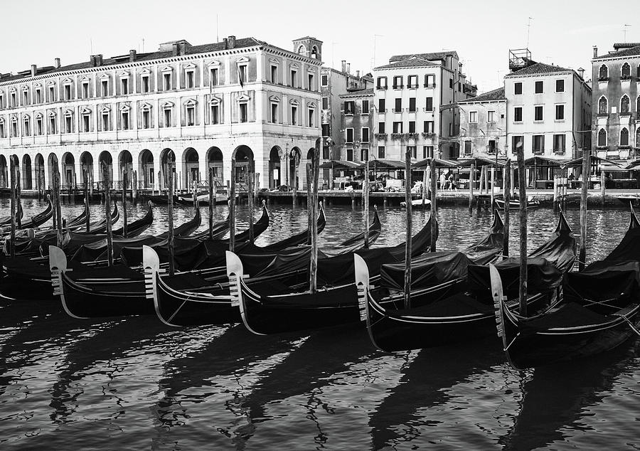 Gondolas on Grand Canal, Venice, Italy by Richard Goodrich Gondolas on Grand Canal, Venice, Italy by Richard Goodrich