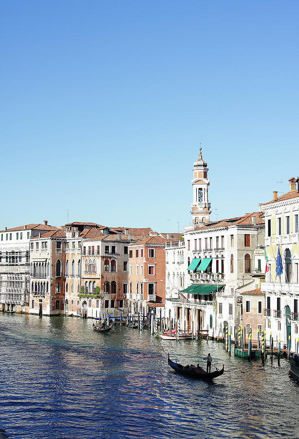 Gondolier On Venice Canal Photograph by Stuart Paton