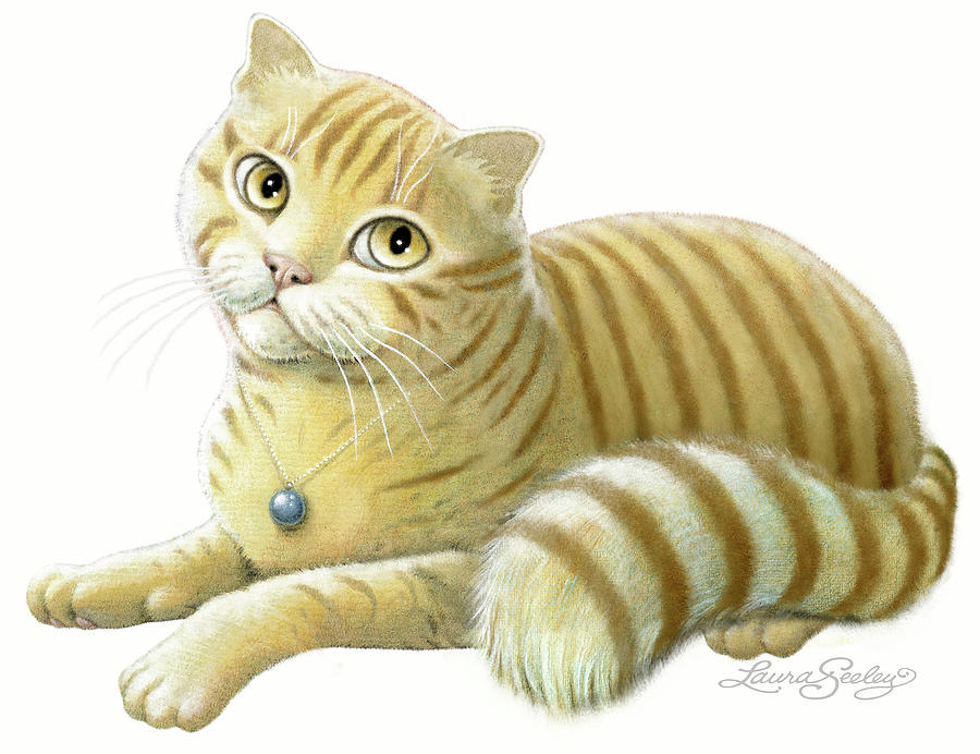 Cat Painting - Good As Gold by Laura Seeley