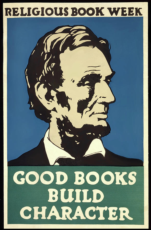 Good books build character Painting by Charles Buckles Falls