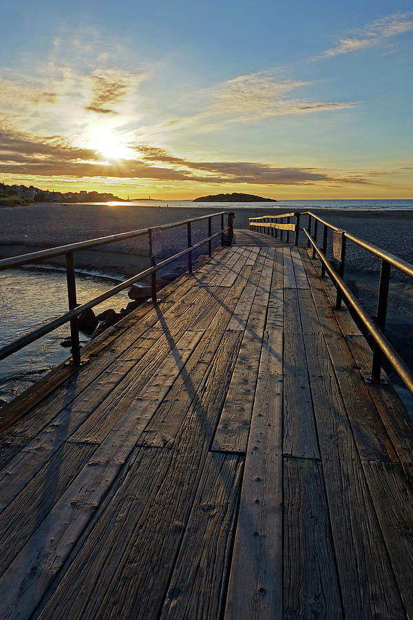 Good Harbor Footbridge at Sunrise Gloucester MA Photograph by Toby McGuire