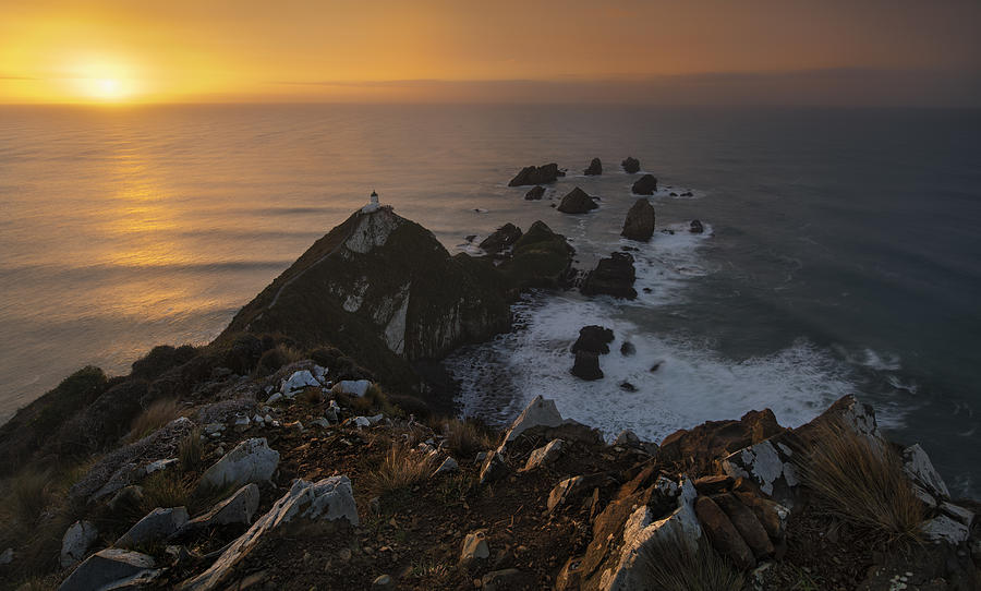 Lighthouse Photograph - Good Morning, Kaka Point! by Yan Zhang