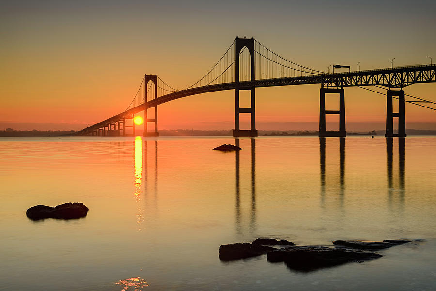 Bridge Photograph - Good Morning Newport by Michael Blanchette Photography