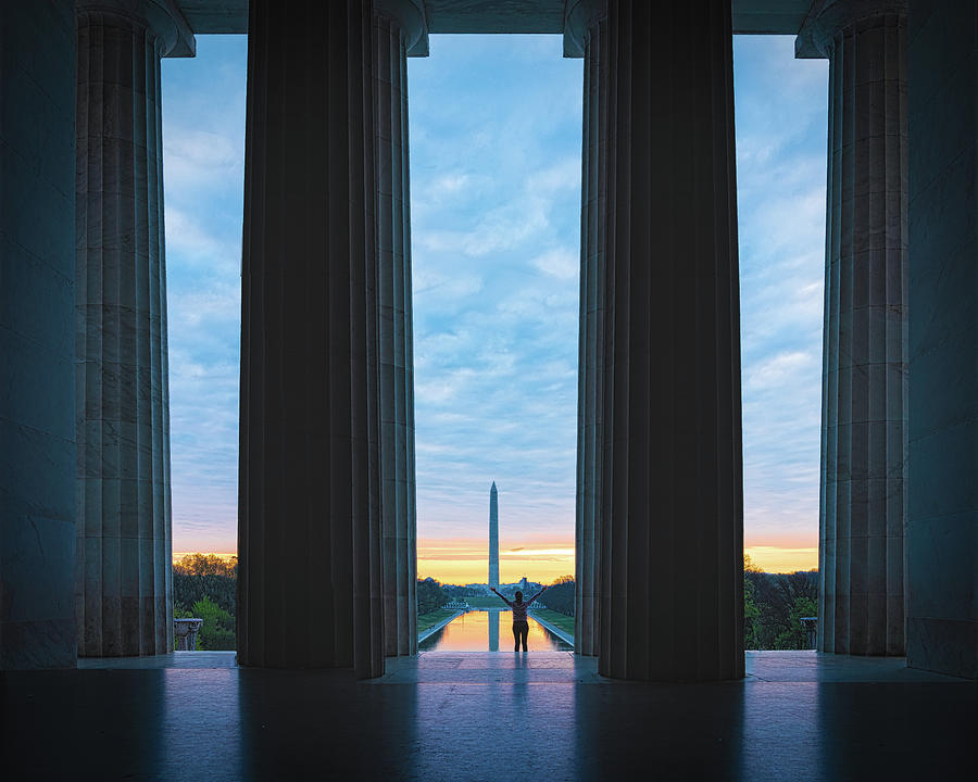 Lincoln Memorial Photograph - Good Morning Wshington by Chris Lord