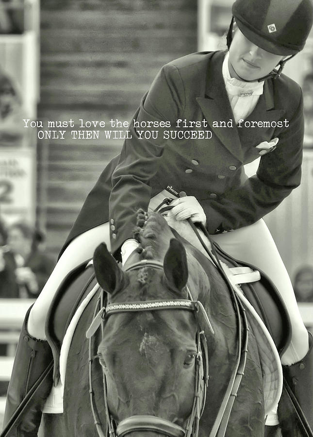 GOOD RIDE quote Photograph by Dressage Design