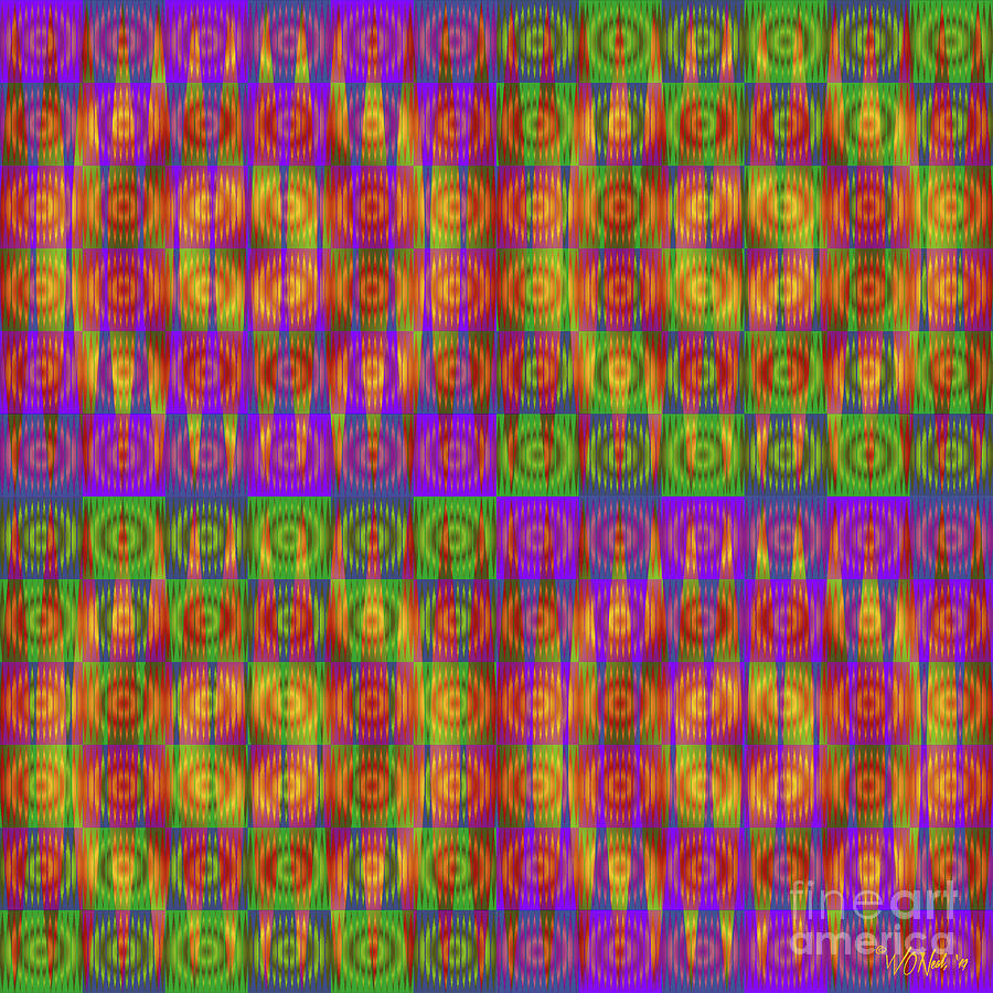 Pattern Digital Art - Good Vibrations 2 by Walter Neal
