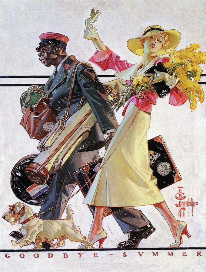 Joseph Christian Leyendecker Painting - Goodbye Summer - Digital Remastered Edition by Joseph Christian Leyendecker Joseph Christian Leyendecker Painting - Goodbye Summer - Digital Remastered Edition by Joseph Christian Leyendecker