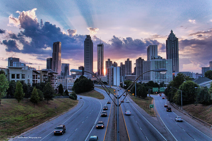 Atlanta Photograph - Goodnight ATL by Russell Adams