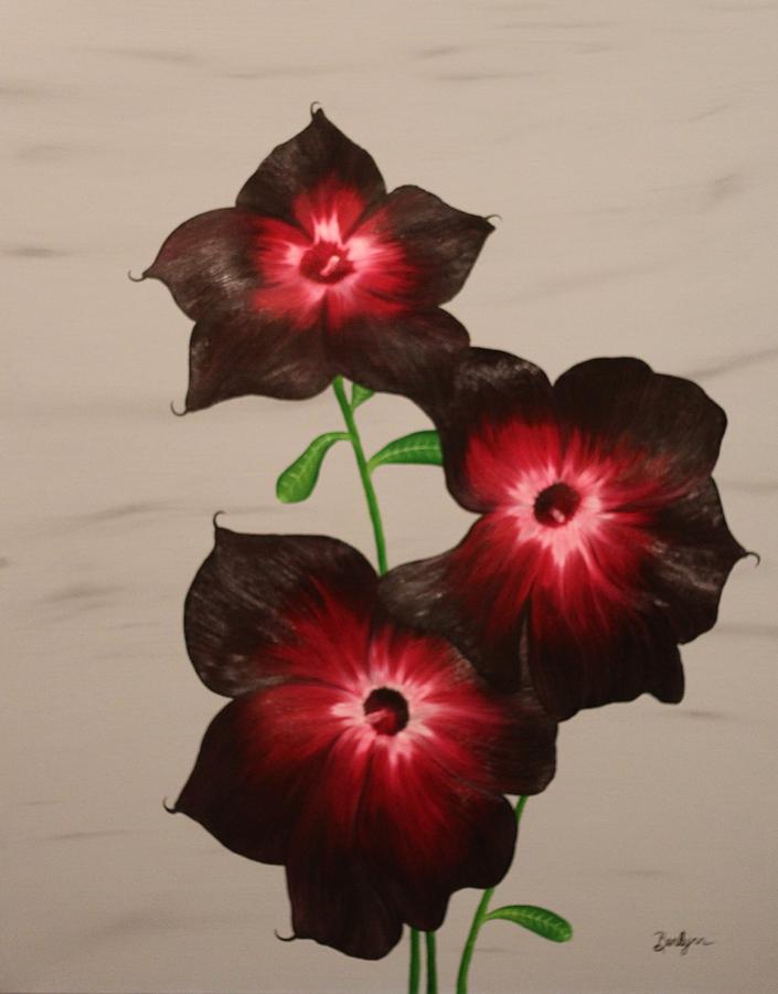 Goodnight Flower Painting by Berlynn