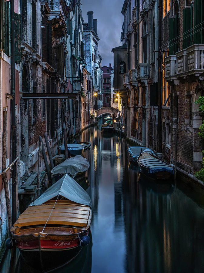 Goodnight Venice Photograph by Jaroslaw Blaminsky