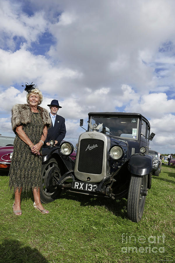 Goodwood Revival Couple With Austin Seven Photograph by Lucie Collins ...