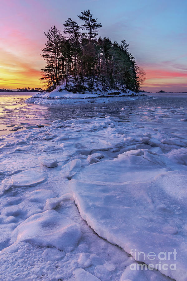 Googins Island Sunrise - Wolfes Neck Woods State Park Photograph by Craig Shaknis