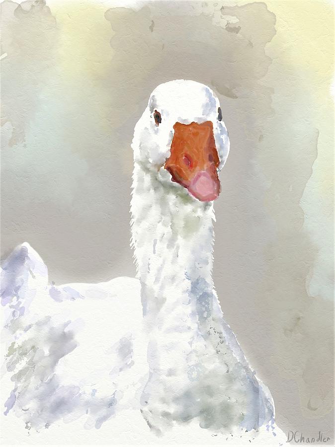 Goose Painting by Diane Chandler
