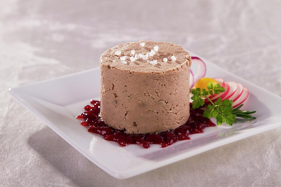 Goose Liver Pt With Cranberries Photograph by Monika Halmos