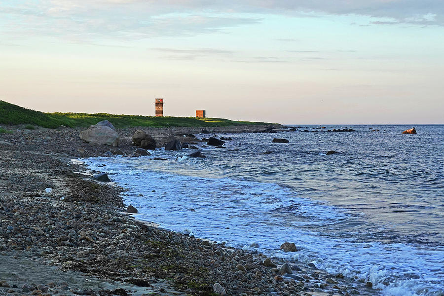 Gooseberry Island Rocky Beach Towers Westport MA Photograph by Toby McGuire