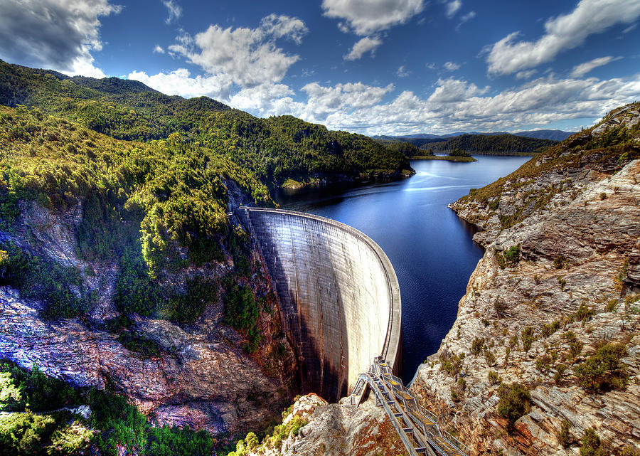 Gordon Dam In Tasmania Photograph by Steve Daggar Photography