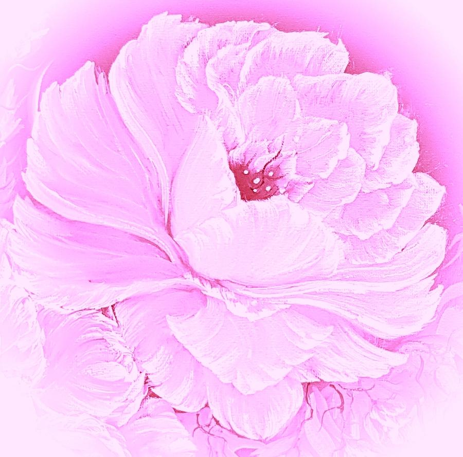 Gorgeous Rose Soft Pink Hue Painting
