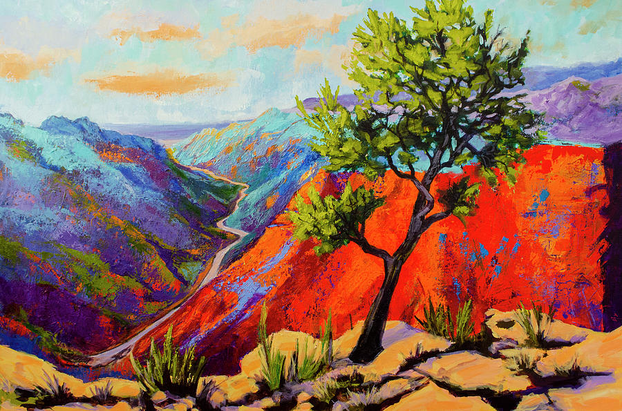 Gorge's Light - Impressionist Palette Knife painting by Patricia Awapara Gorge's Light - Impressionist Palette Knife painting by Patricia Awapara
