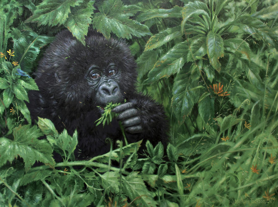 Jungle Painting - Gorilla 1 by Michael Jackson