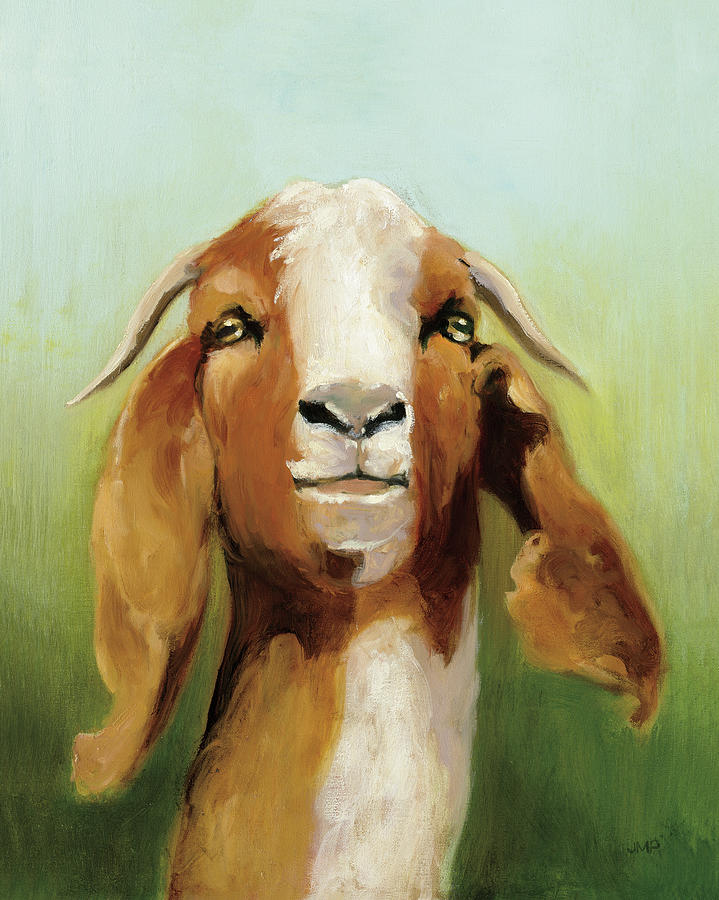 Animal Painting - Got Your Goat V2 by Julia Purinton