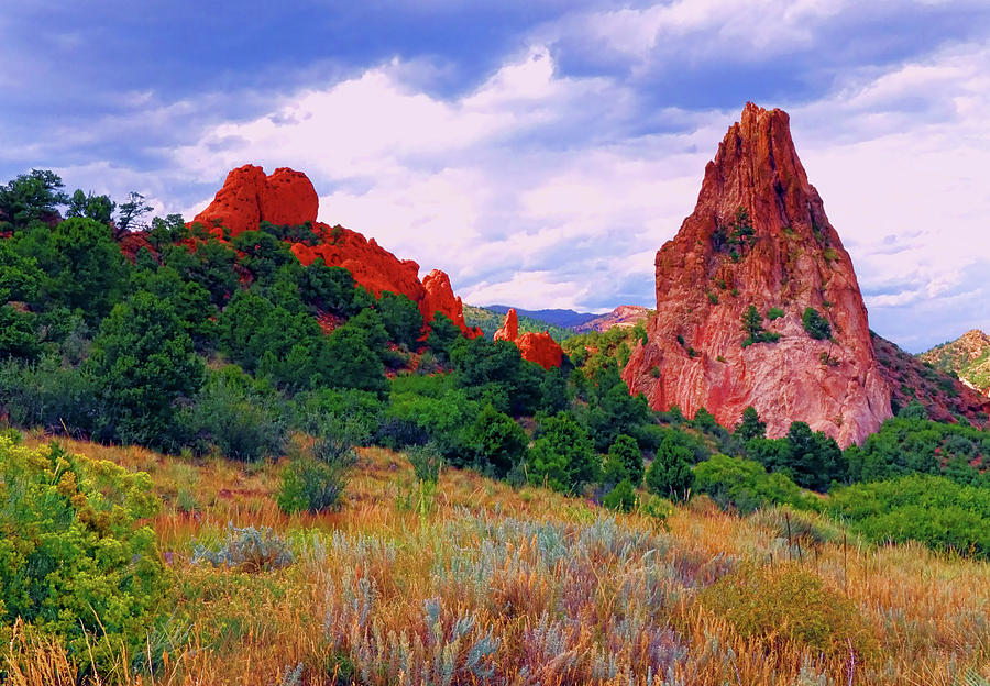 Sandstone Rock Formation In The Garden Of The Gods In Colorado ...