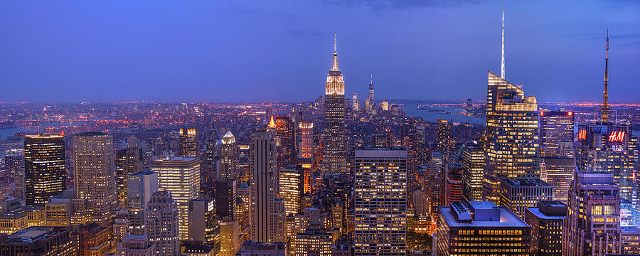 New York City Photograph - Gotham City Pano by Moises Levy