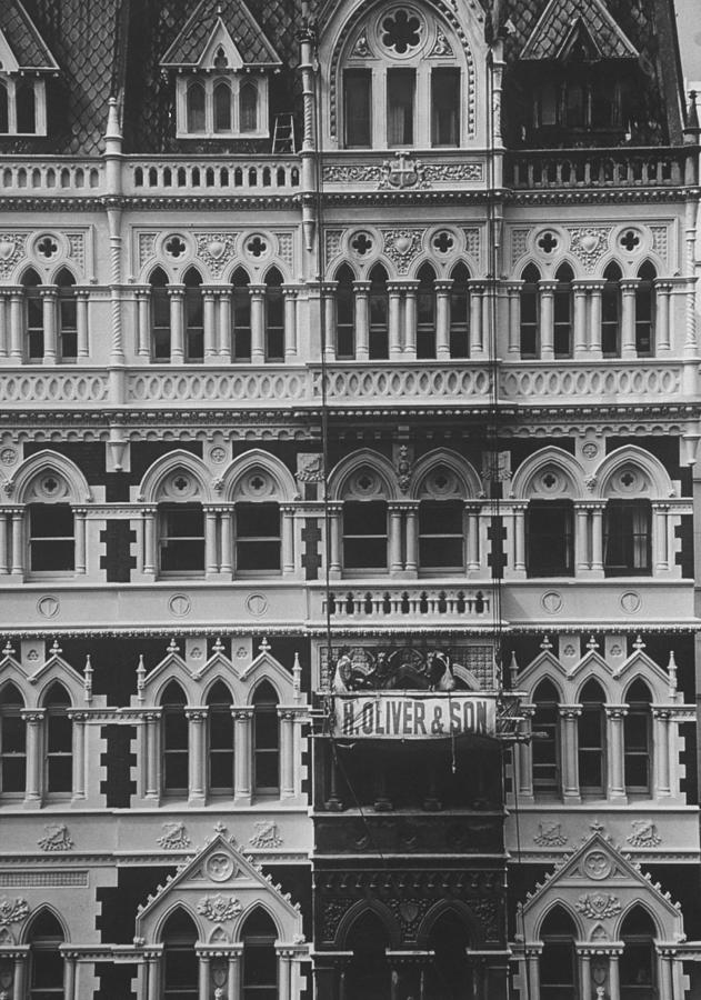 Gothic Architecture Office Building. P Photograph by John Dominis Gothic Architecture Office Building. P Photograph by John Dominis