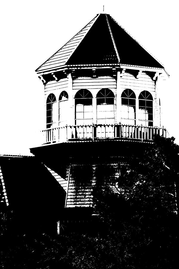 Gothic Building in Black and White Photograph by Colleen Cornelius