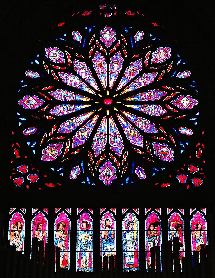 gothic stained glass window