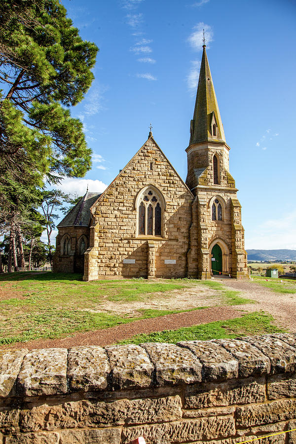 Gothic Style Church At Ross. Tasmania Photograph by John White Photos