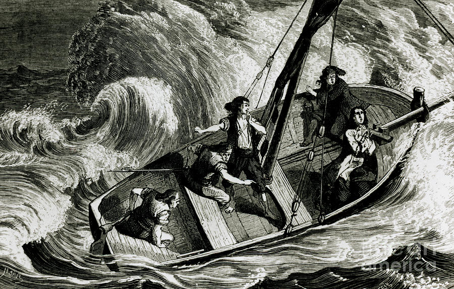 Gottfried Wilhelm Leibniz In A Boat In A Storm Photograph by Science Photo Library